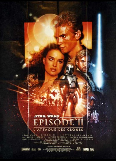 ATTACK OF THE CLONES. STAR WARS EPISODE 2 movie poster