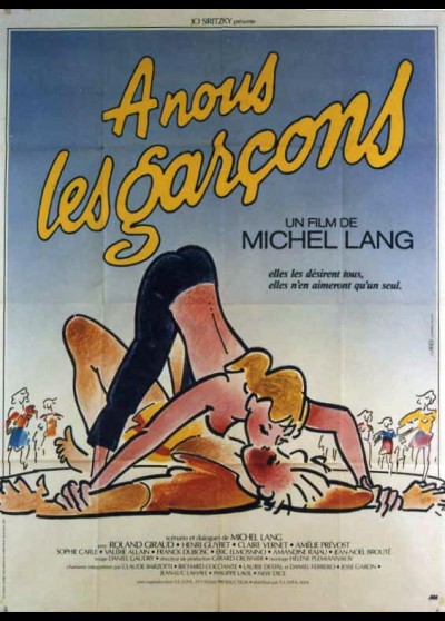 affiche du film A NOUS LES GARCONS