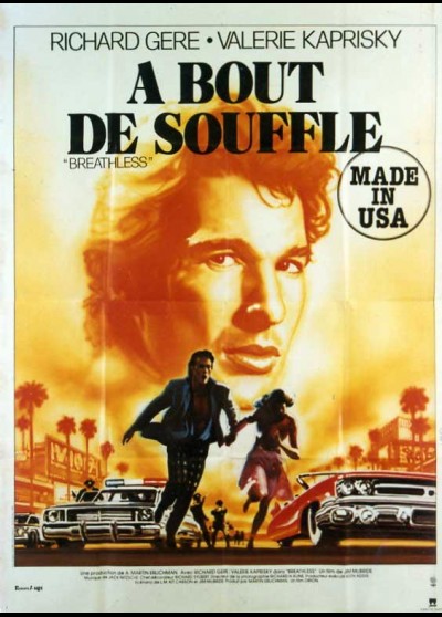 affiche du film A BOUT DE SOUFFLE MADE IN USA