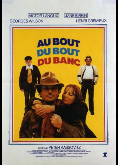 affiche du film AU BOUT DU BOUT DU BANC