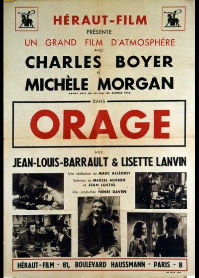 affiche du film ORAGE