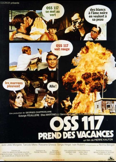 affiche du film OSS 117 PREND DES VACANCES