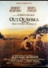 OUT OF AFRICA movie poster