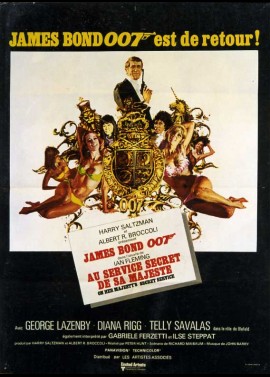 affiche du film AU SERVICE SECRET DE SA MAJESTE