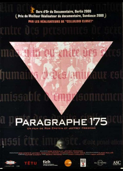 affiche du film PARAGRAPHE 175