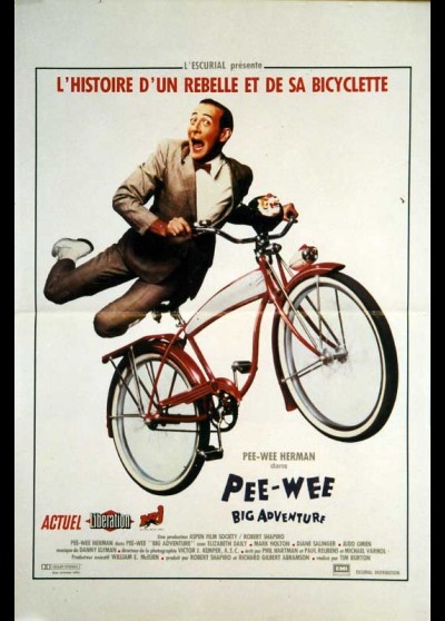 PEE WEE' BIG ADVENTURE movie poster
