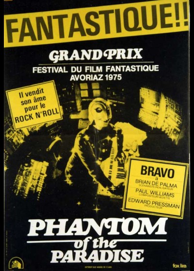 affiche du film PHANTOM OF THE PARADISE