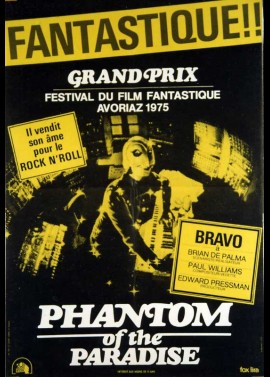 PHANTOM OF THE PARADISE movie poster