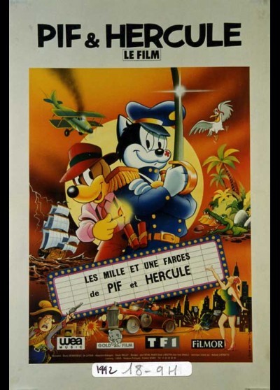 affiche du film PIF ET HERCULE LE FILM / LES MILLE ET UNE FARCES DE PIF ET HERCULE