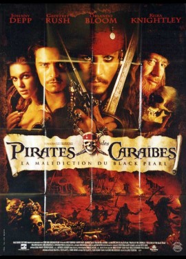 affiche du film PIRATES DES CARAIBES LA MALEDICTION DU BLACK PEARL