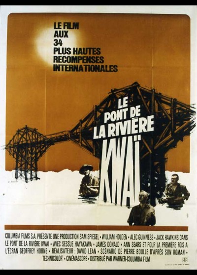 BRIDGE ON THE RIVER KWAI (THE) movie poster