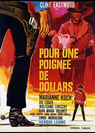 affiche du film POUR UNE POIGNEE DE DOLLARS