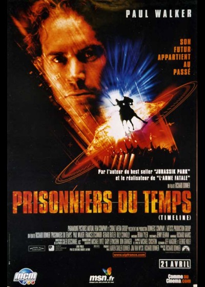 affiche du film PRISONNIERS DU TEMPS