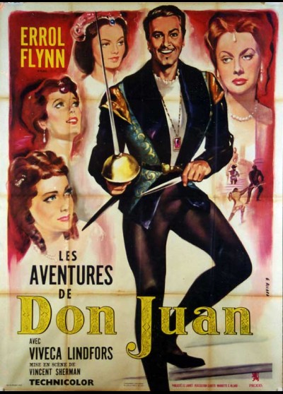 affiche du film AVENTURES DE DON JUAN (LES)