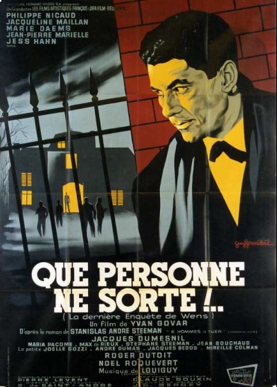 QUE PERSONNE NE SORTE movie poster