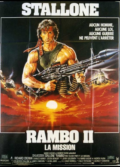 affiche du film RAMBO 2 LA MISSION
