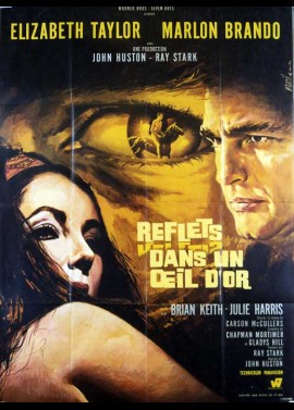 REFLECTIONS IN A GOLDEN EYE movie poster