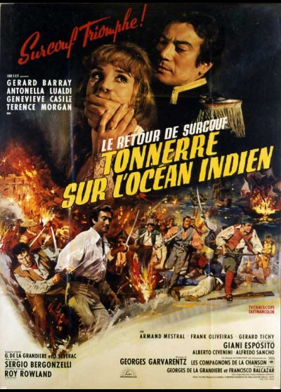 affiche du film RETOUR DE SURCOUF (LE) TONNERRE SUR L'OCEAN INDIEN