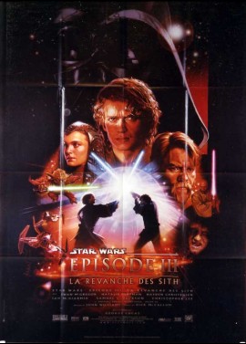 REVENGE OF THE SITH . STAR WARS EPISODE 3 movie poster