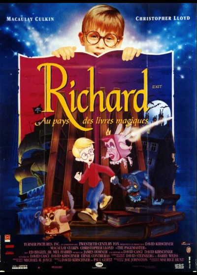 affiche du film RICHARD AU PAYS DES LIVRES MAGIQUES