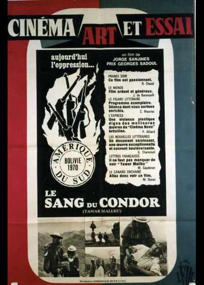 affiche du film SANG DU CONDOR (LE)