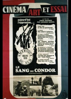 affiche du film SANG DU CONDOR (LE)