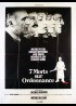 SEPT MORTS SUR ORDONNANCE movie poster