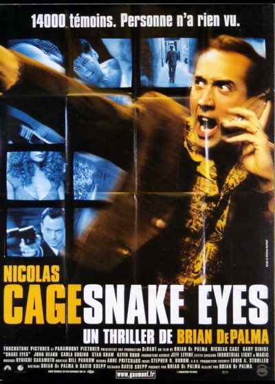 affiche SNAKE EYES Brian De Palma - CINESUD affiches cinéma