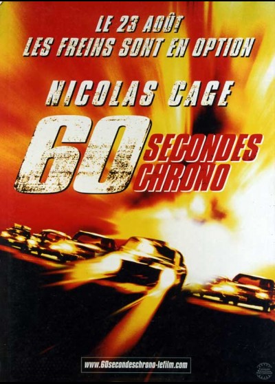 GONE IN SIXTY SECONDS / GONE IN 60 SECONDS movie poster