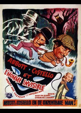 ABBOTT AND COSTELLO MEET THE INVISIBLE MAN movie poster