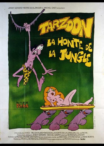 TARZOON LA HONTE DE LA JUNGLE movie poster