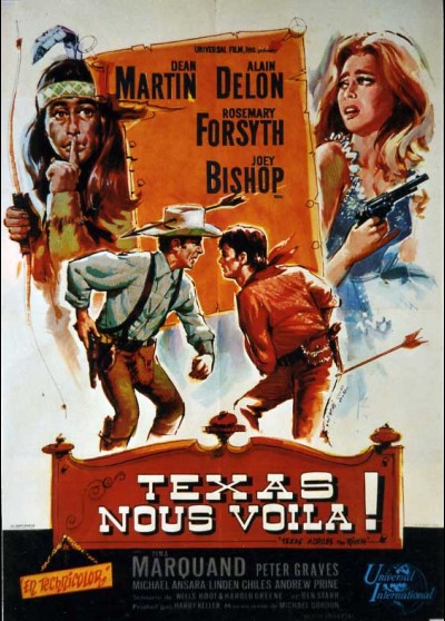 TEXAS ACROSS THE RIVER movie poster