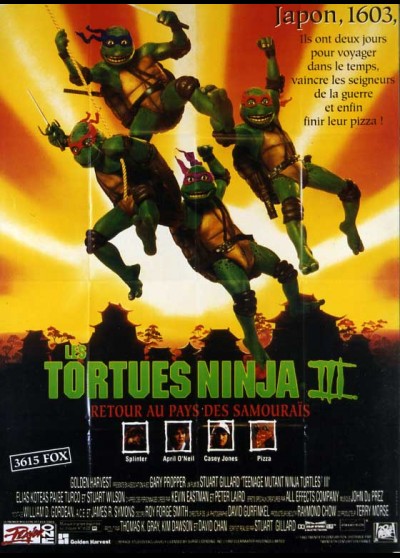 TEENAGE MUTANT NINJA TURTLES 3 movie poster