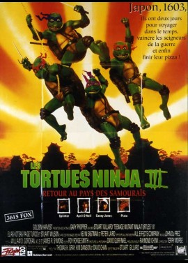 TEENAGE MUTANT NINJA TURTLES 3 movie poster