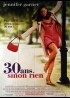 affiche du film TRENTE ANS SINON RIEN