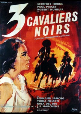affiche du film TROIS CAVALIERS NOIRS