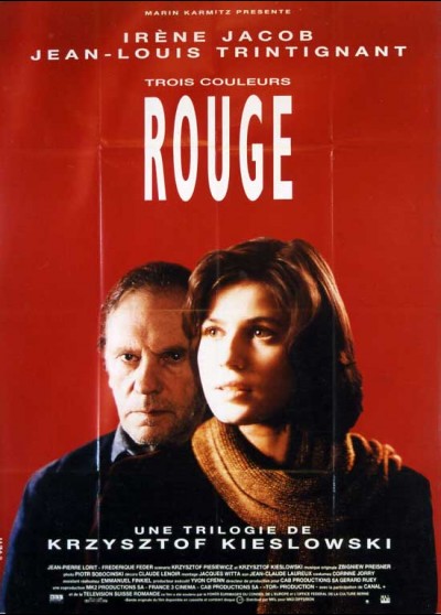 affiche du film TROIS COULEURS ROUGE